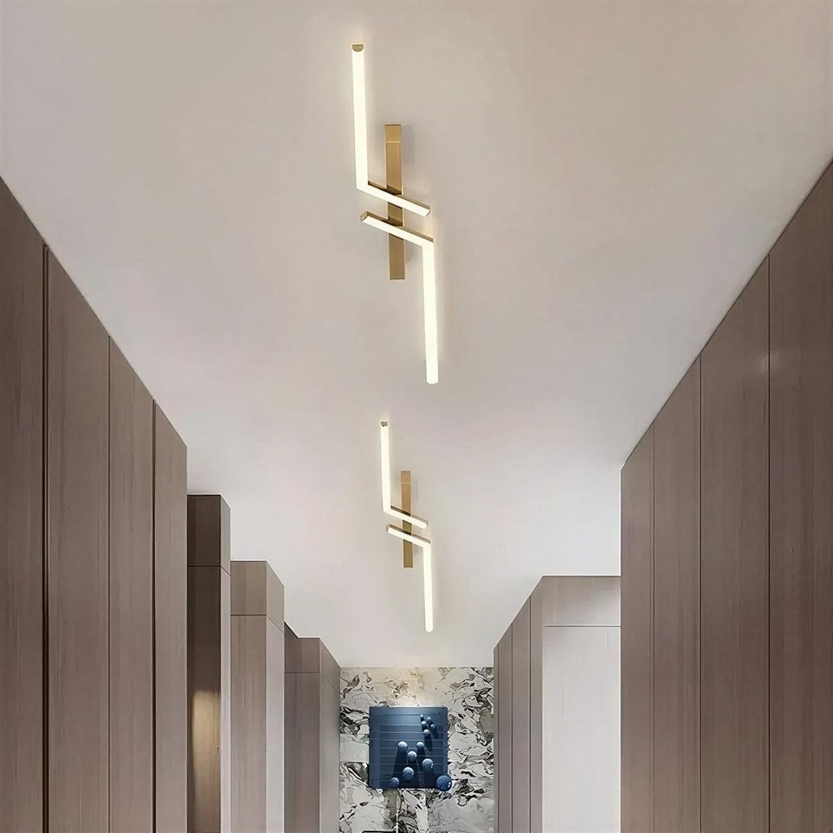 Illuminazione da Soffitto a Striscia Lunga Minimalista per Interni Moderni