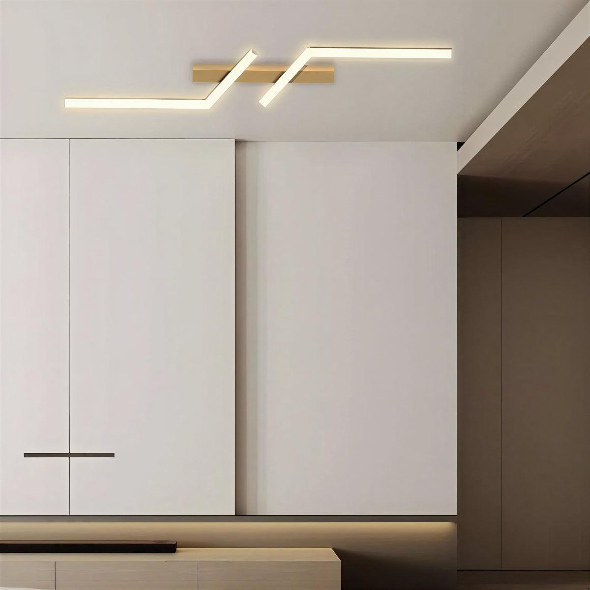Illuminazione da Soffitto a Striscia Lunga Minimalista per Interni Moderni