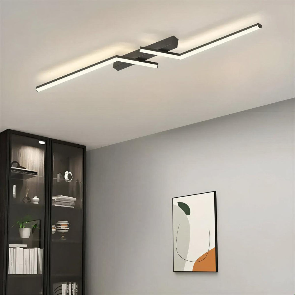 Illuminazione da Soffitto a Striscia Lunga Minimalista per Interni Moderni