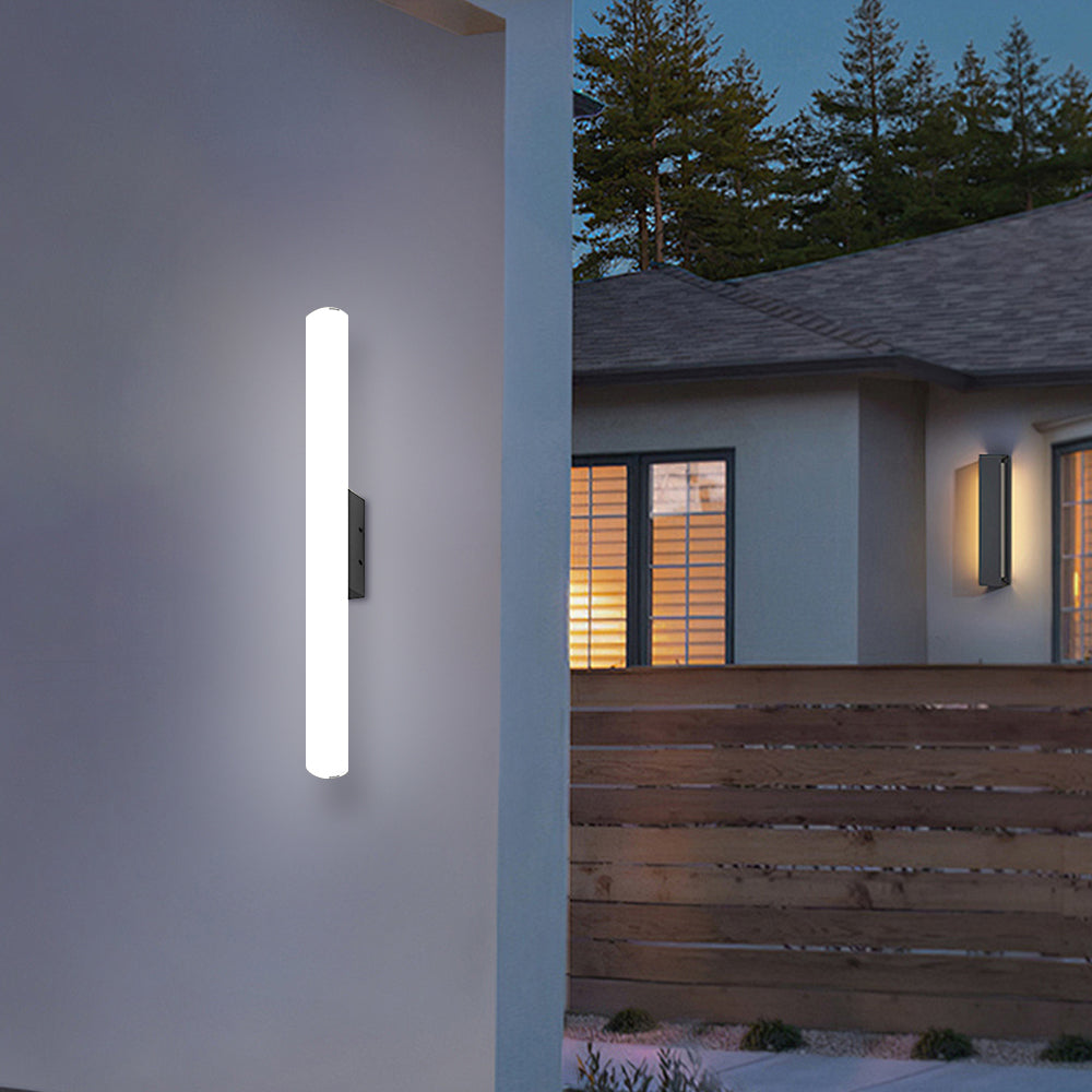 Omi | Lampada da Parete LED Lineare da Esterno con Grado di Protezione IP65 in Sei Lunghezze per Giardino, Patio e Ingresso