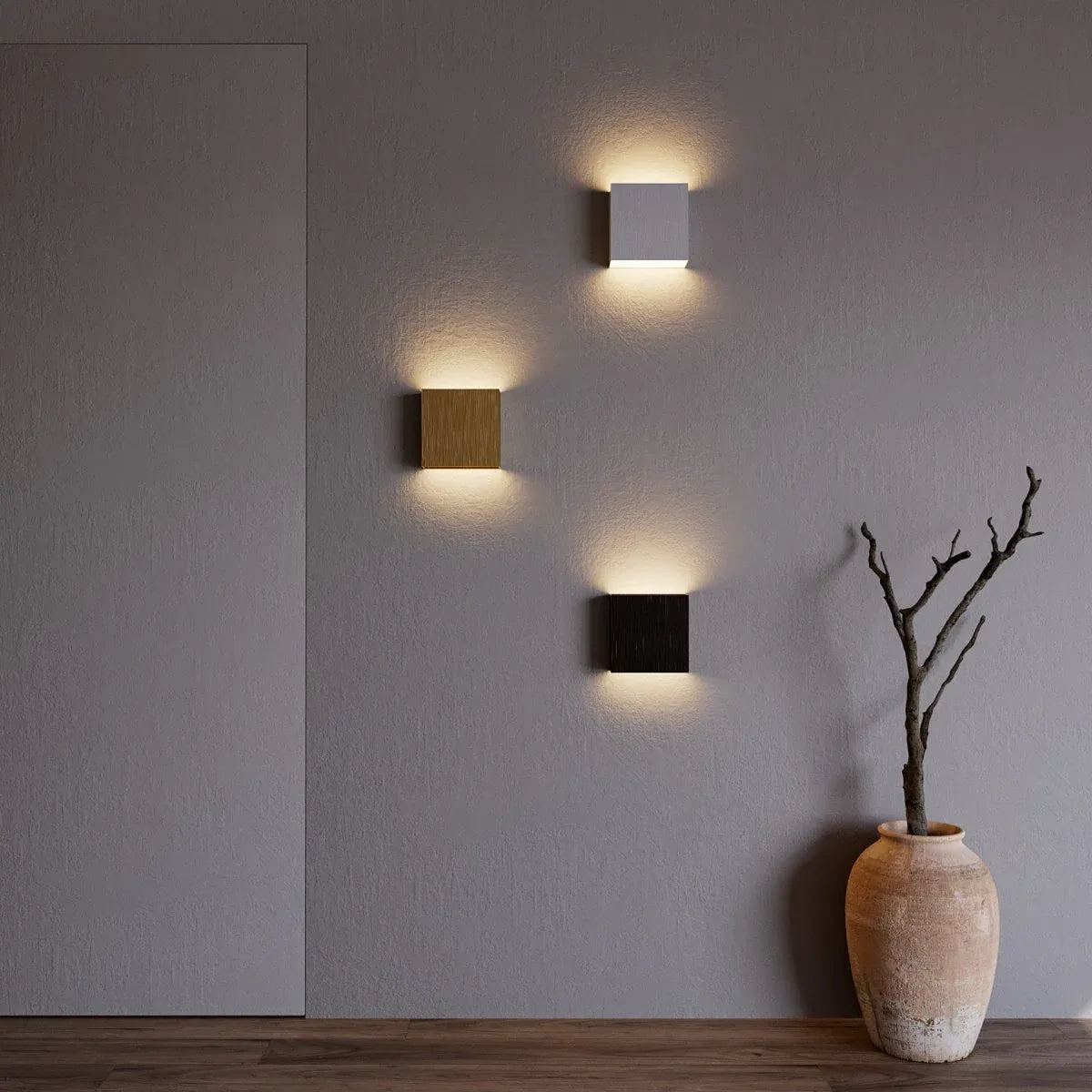 Applique da Parete Minimalista in Alluminio e Ferro con Design Elegante