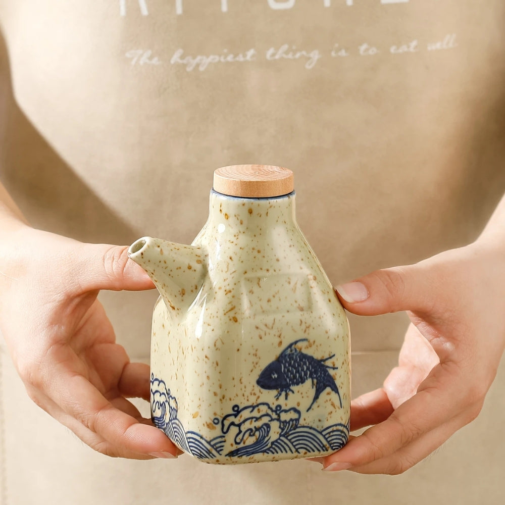 Distributore di Olio e Salsa in Ceramica Mizuno