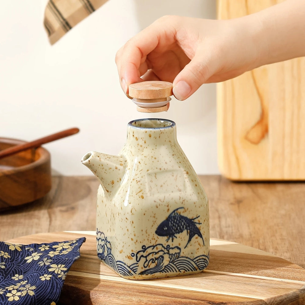 Distributore di Olio e Salsa in Ceramica Mizuno
