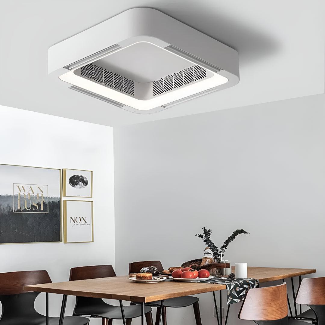 Ventilatore a Soffitto Moderno Senza Pale con Illuminazione Regolabile