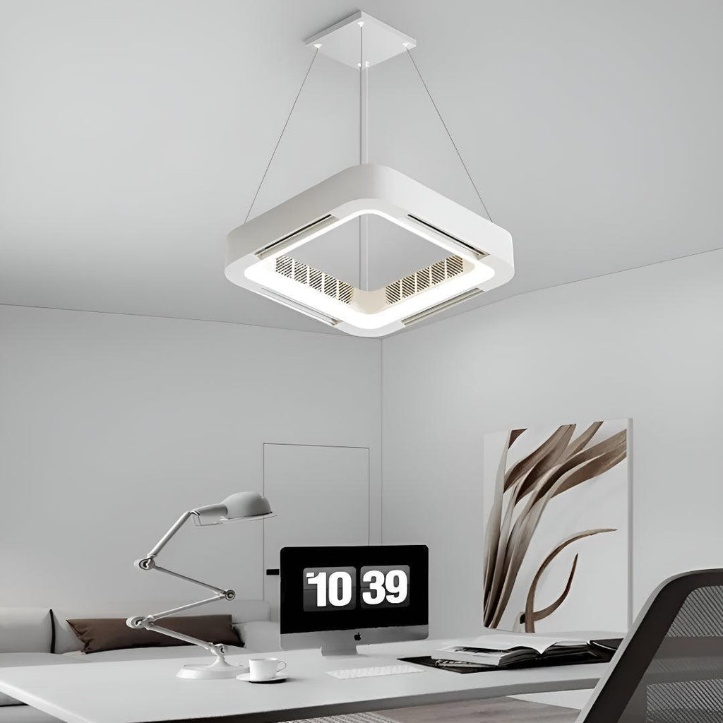 Ventilatore a Soffitto Moderno Senza Pale con Illuminazione Regolabile