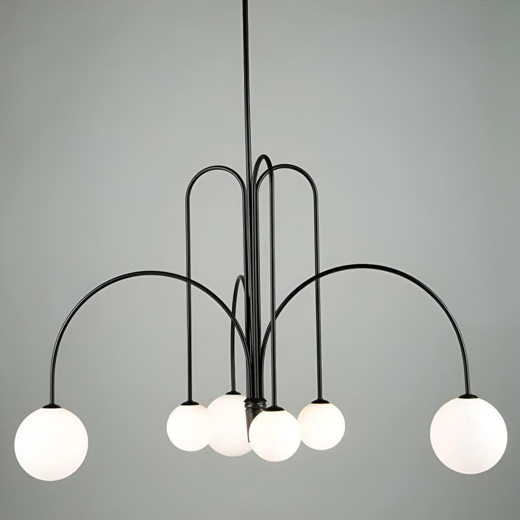 Lampadario Moderno Con Luci Globe A Più Bracci