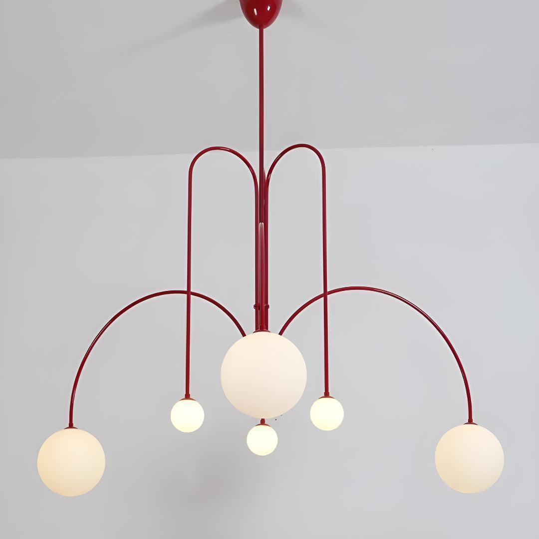 Lampadario Moderno Con Luci Globe A Più Bracci