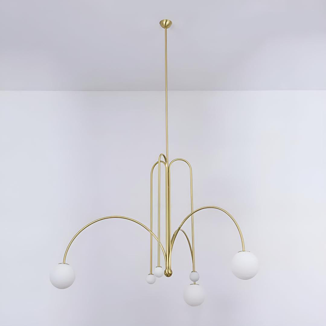 Lampadario Moderno Con Luci Globe A Più Bracci