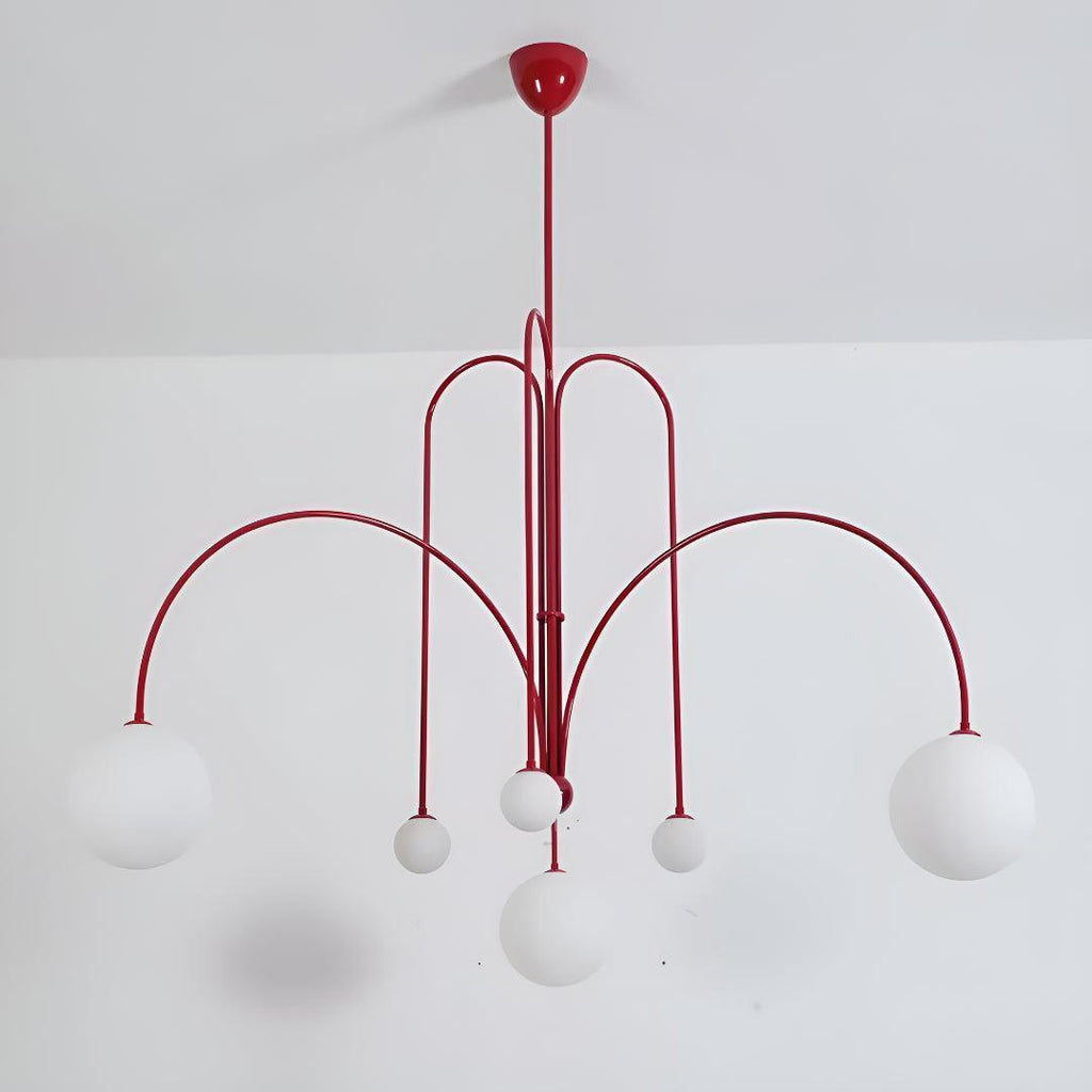 Lampadario Moderno Con Luci Globe A Più Bracci