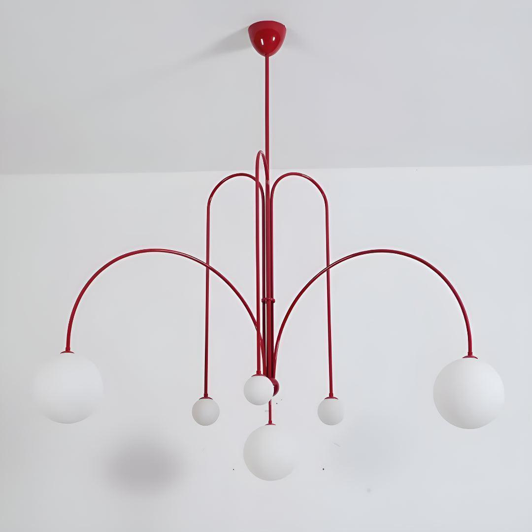 Lampadario Moderno Con Luci Globe A Più Bracci