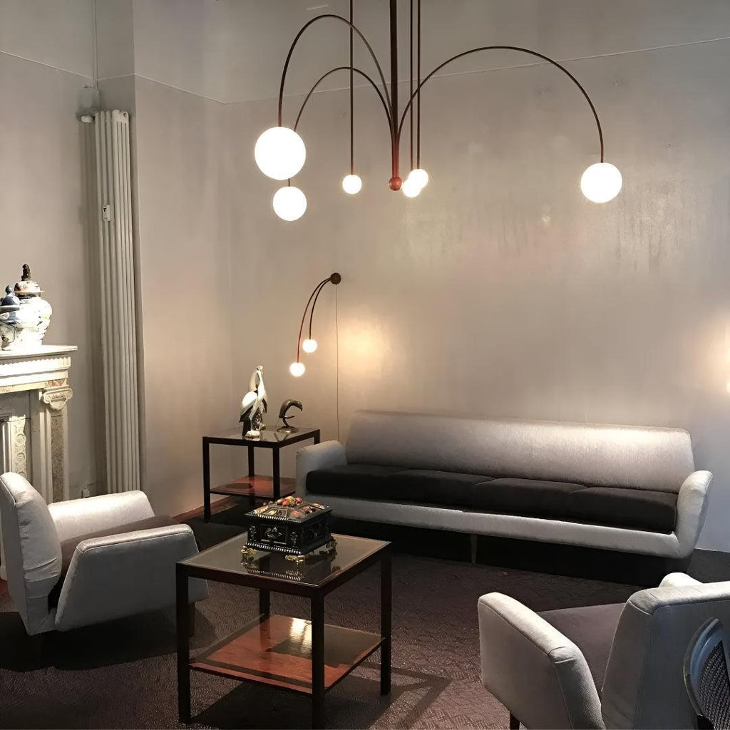 Lampadario Moderno Con Luci Globe A Più Bracci