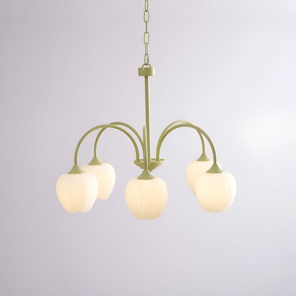 Lampadario Moderno per Sala da Pranzo con Design a Ombra a Fiore di Tulipano