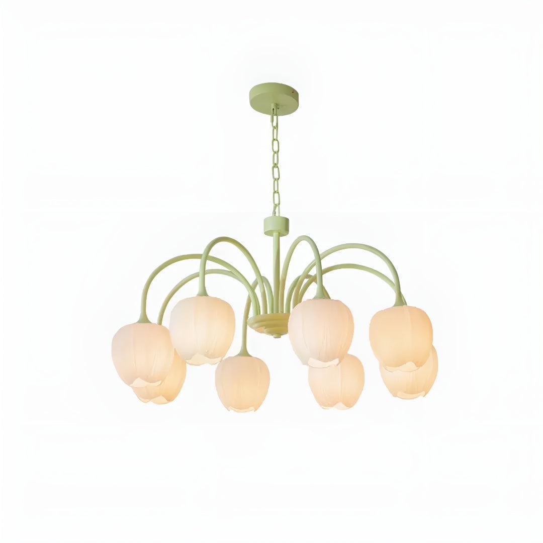 Lampadario Moderno per Sala da Pranzo con Design a Ombra a Fiore di Tulipano