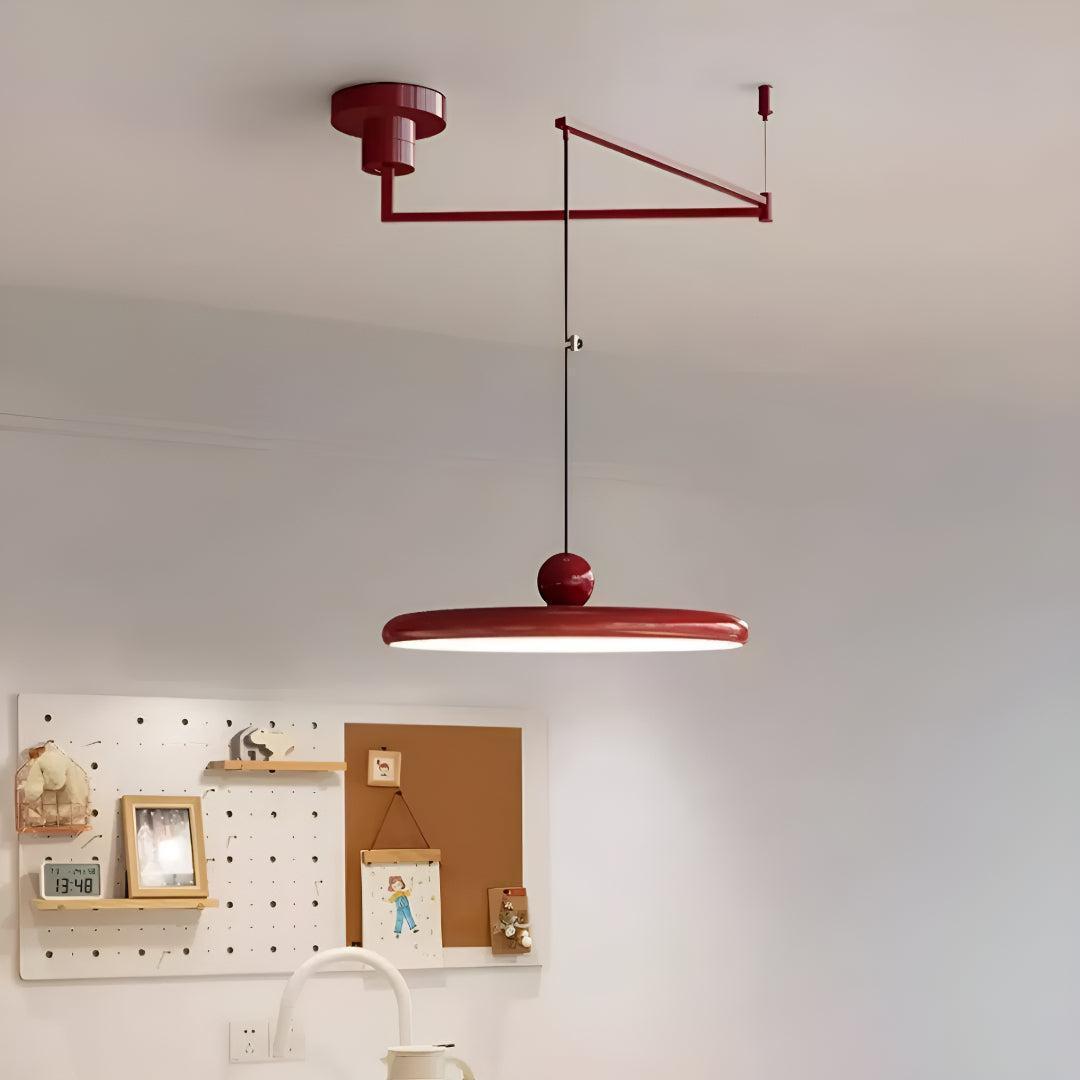 Lampadario Piatto Moderno con Design a Braccio Regolabile
