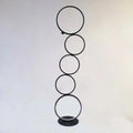 Lampada da Terra Moderna con Design a Multi Anelli