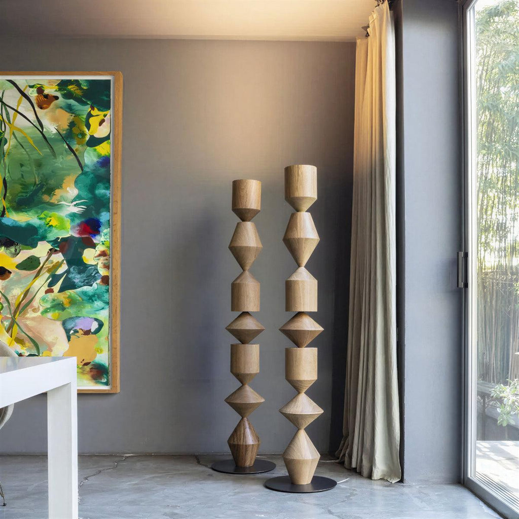 Lampada da Terra Moderna con Illuminazione Indiretta Scultorea