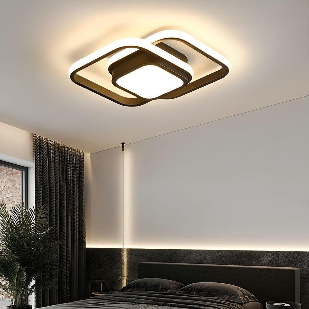 Lampada da soffitto geometrica moderna per spazi abitativi