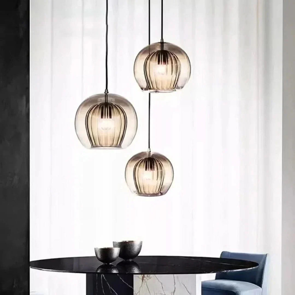 TimberGlow - Lampada a sospensione in vetro moderno