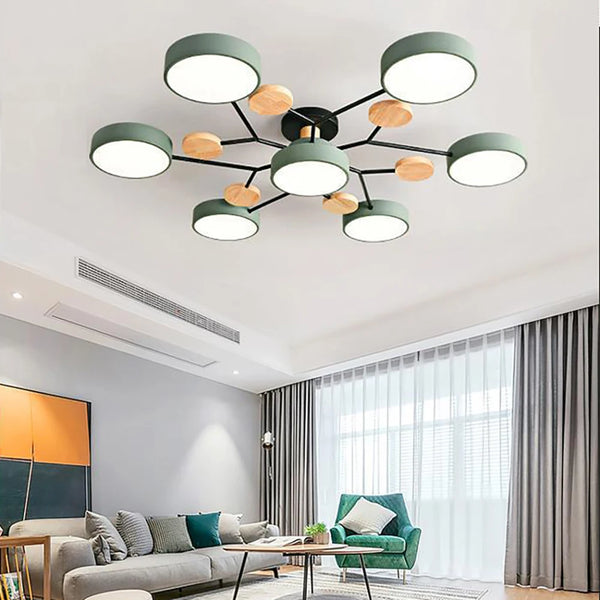 Lampada da Soffitto Slim di Design con Dettagli Fatti a Mano
