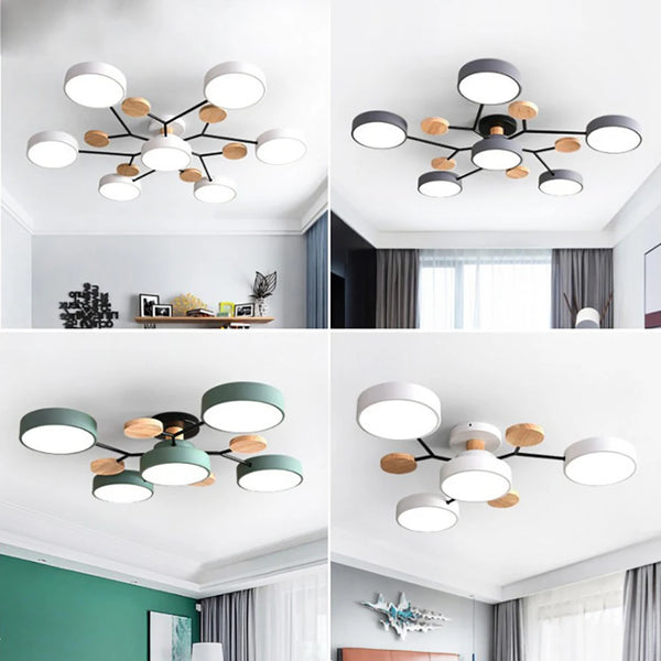 Lampada da Soffitto Slim di Design con Dettagli Fatti a Mano