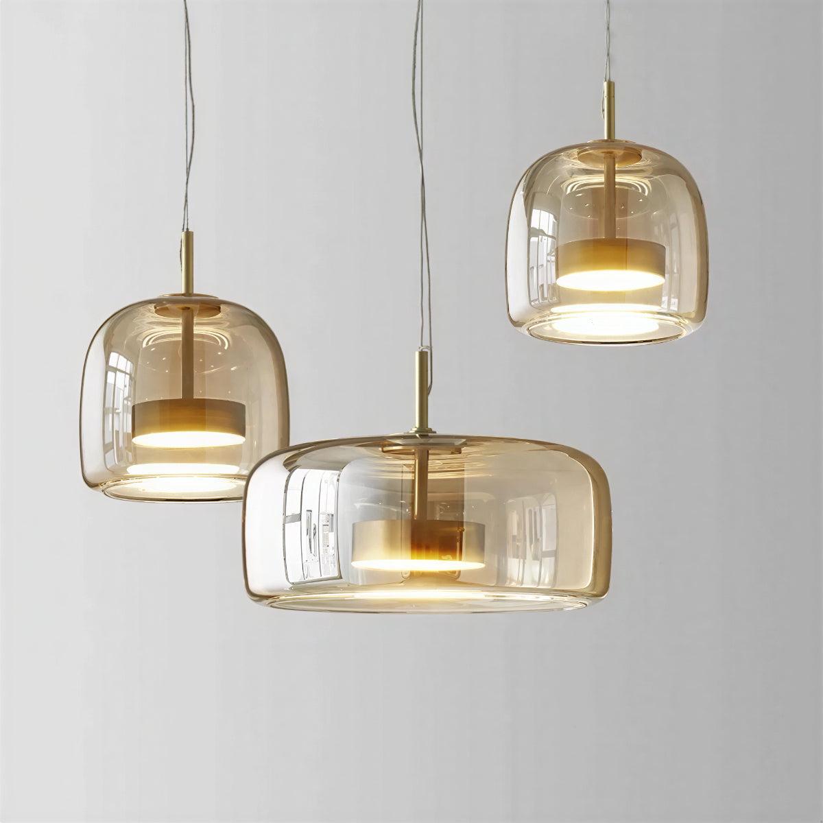 Lampada a Sospensione in Vetro Moderno Minimalista