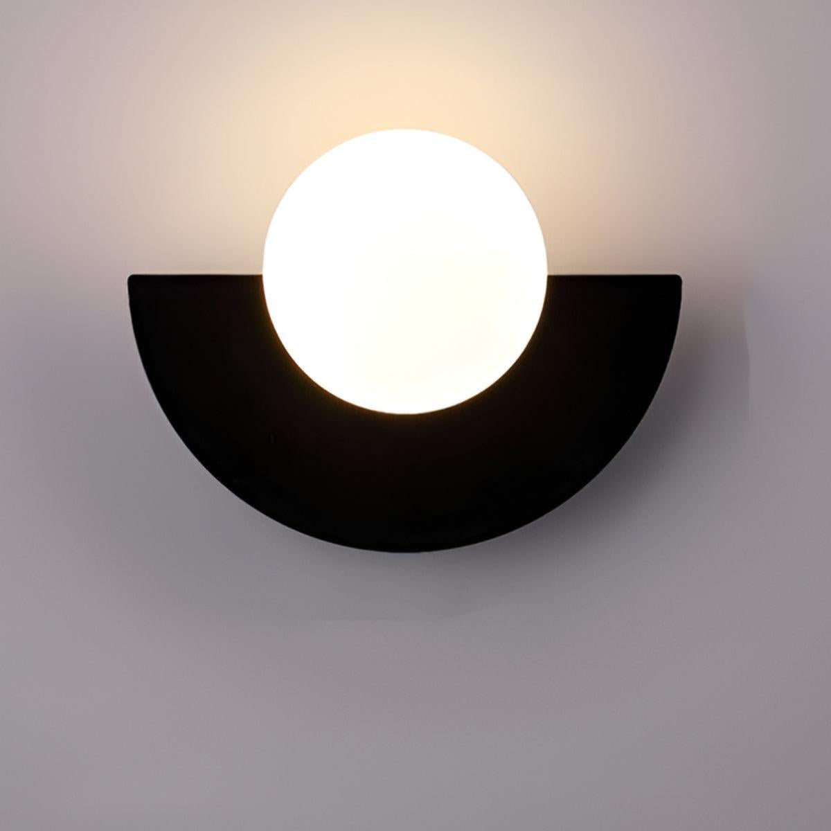 Applique da Parete Moderno Minimalista con Design della Lampadina a Mezzaluna
