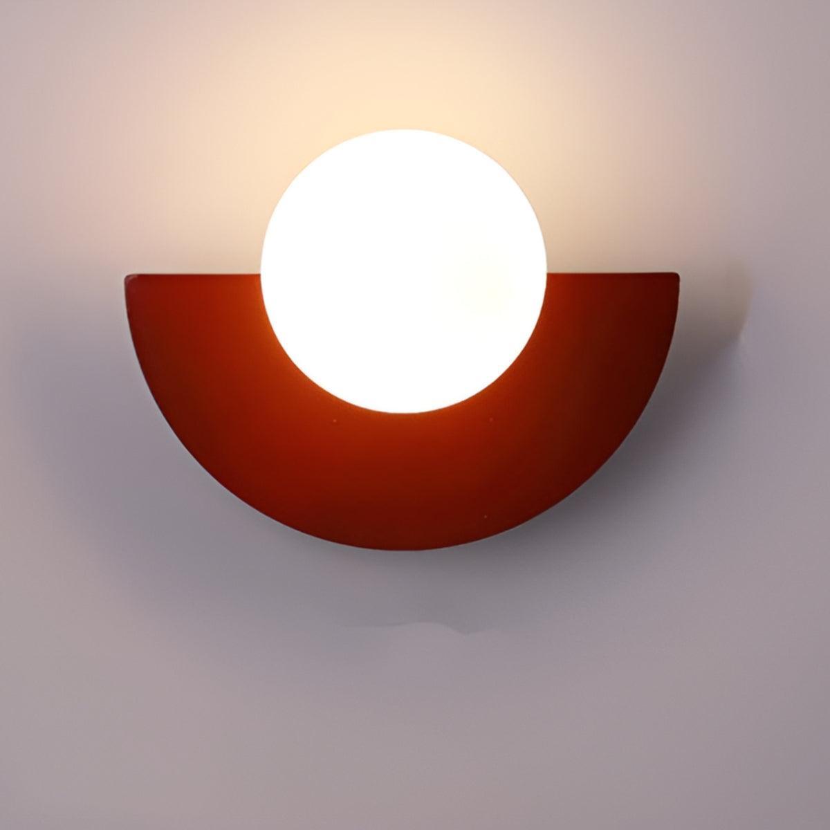 Applique da Parete Moderno Minimalista con Design della Lampadina a Mezzaluna