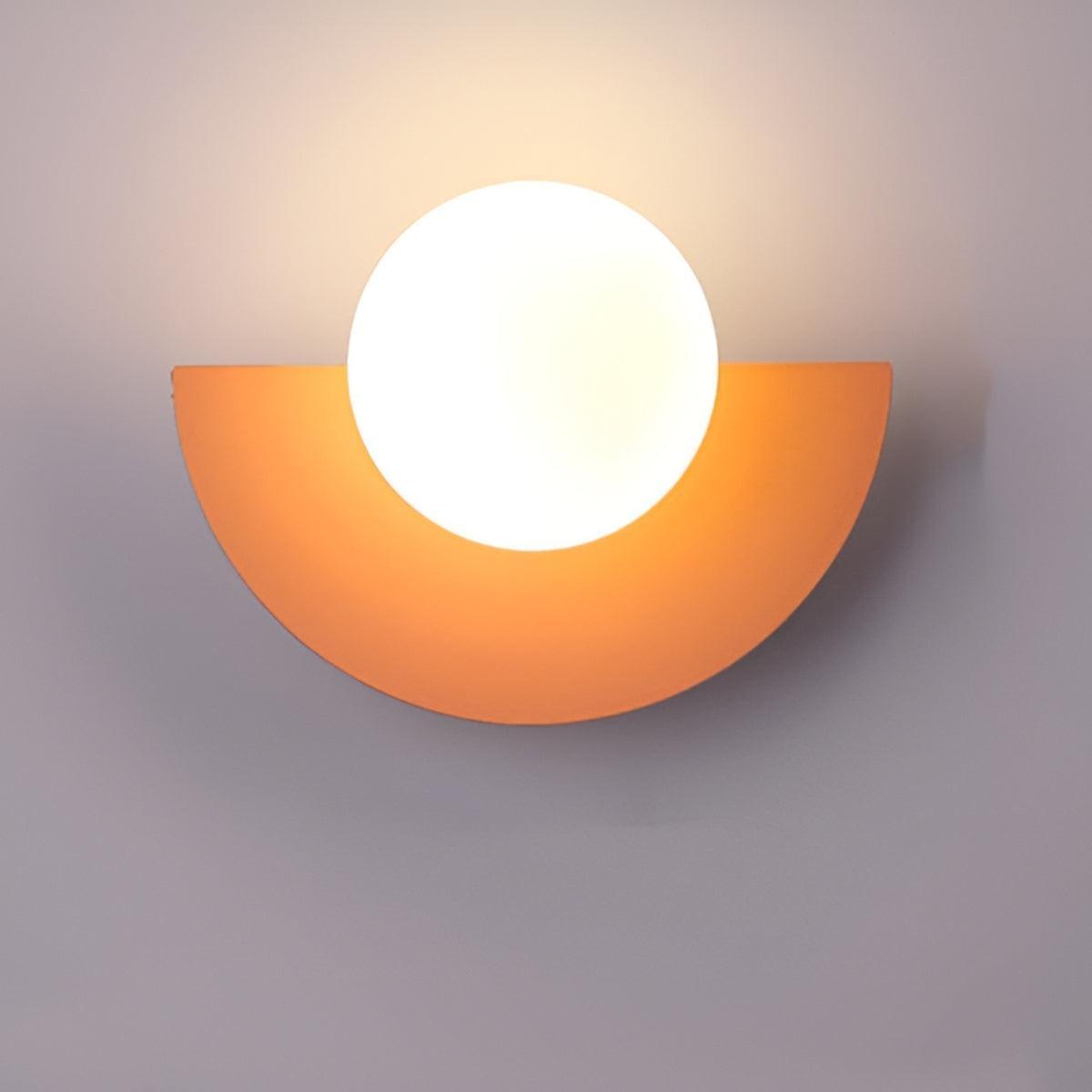 Applique da Parete Moderno Minimalista con Design della Lampadina a Mezzaluna