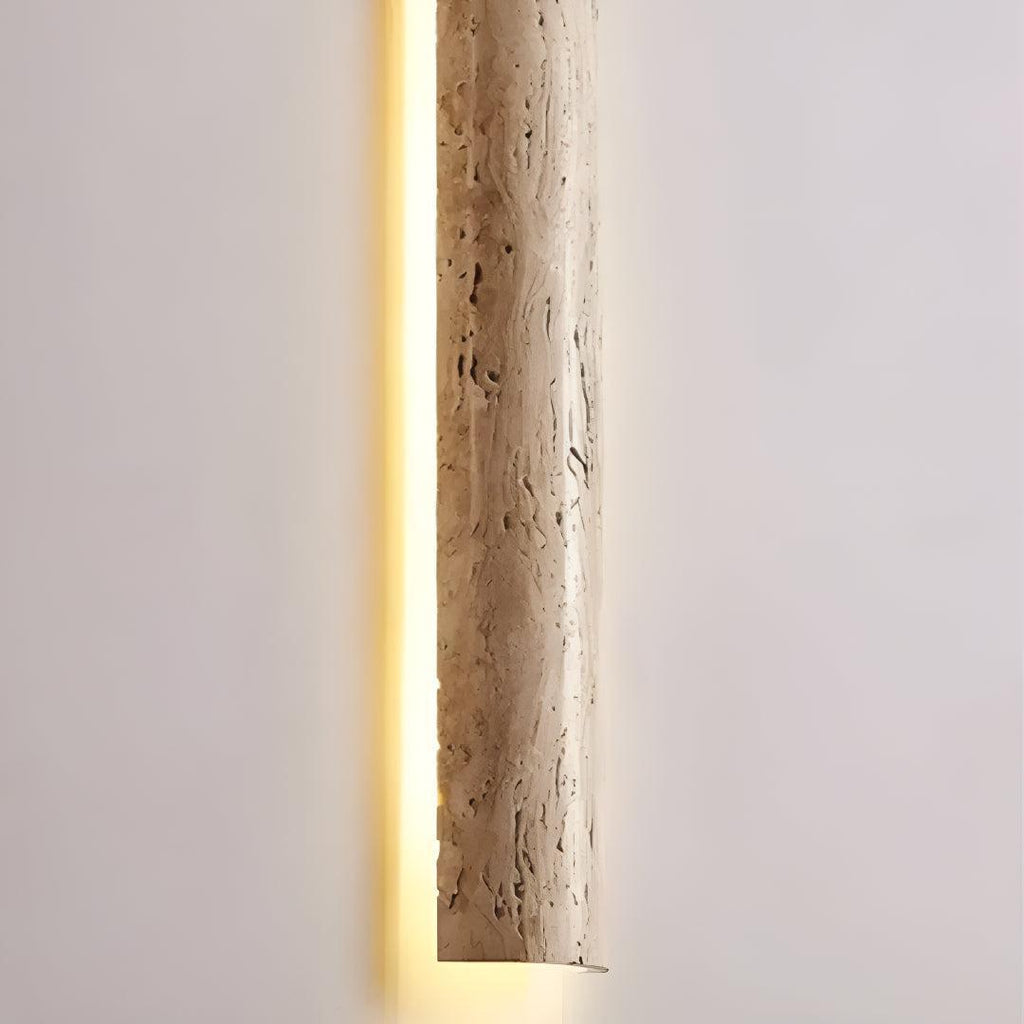 Applique da Parete in Pietra Naturale Moderna con Luce LED Calda