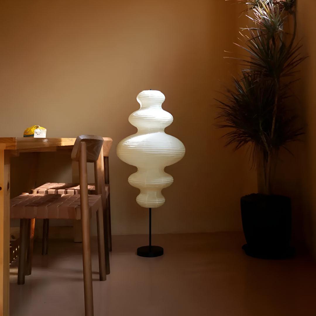 Lampada da Terra in Carta Noguchi Moderna per Illuminazione del Soggiorno