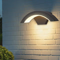 Moderna Luce da Parete Curva da Esterno per Veranda, Patio o Giardino
