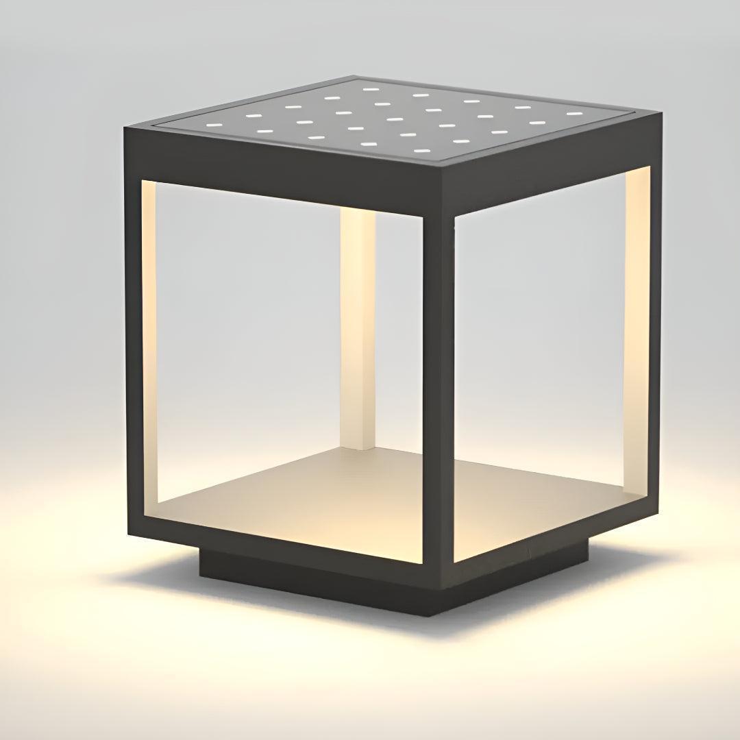 Moderna Lampada da Esterno Solare con Design a Struttura Aperta
