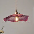FloraShine Light - Elegante lampada a sospensione in vetro floreale