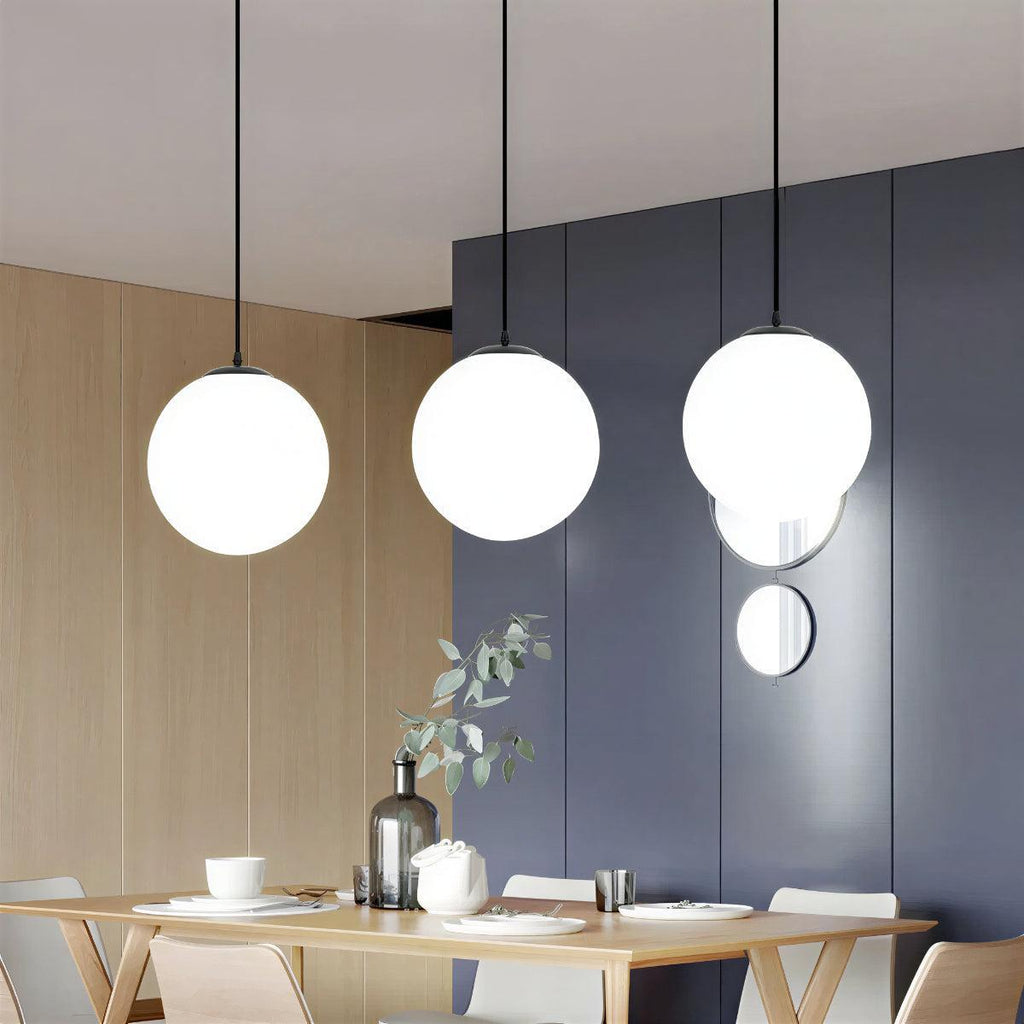 Lampada a sospensione in vetro moderno e semplice per ristoranti