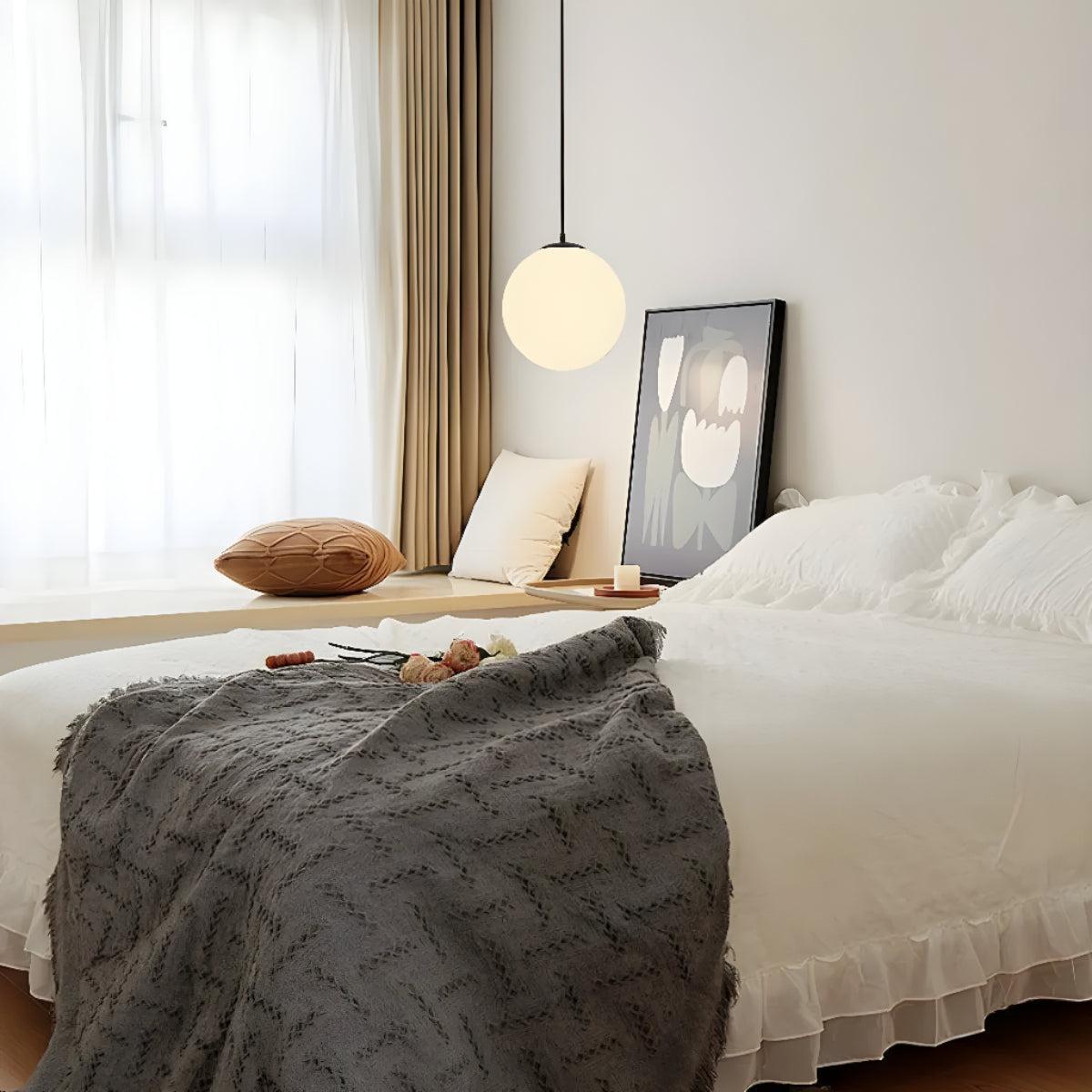 Lampada a sospensione in vetro moderno e semplice per ristoranti