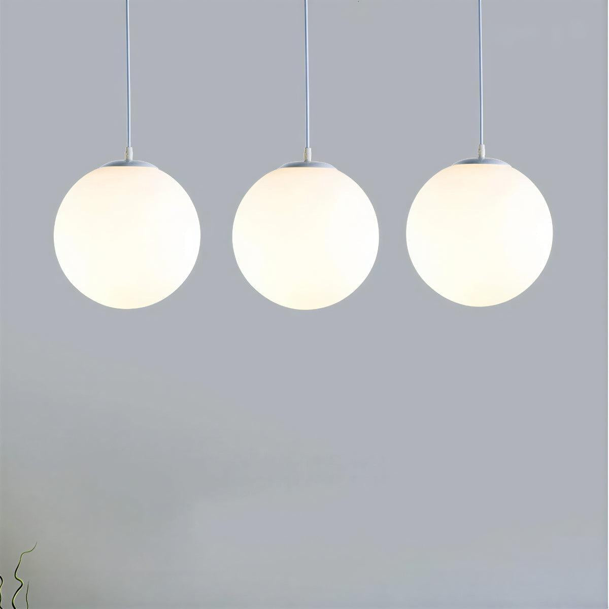 Lampada a sospensione in vetro moderno e semplice per ristoranti