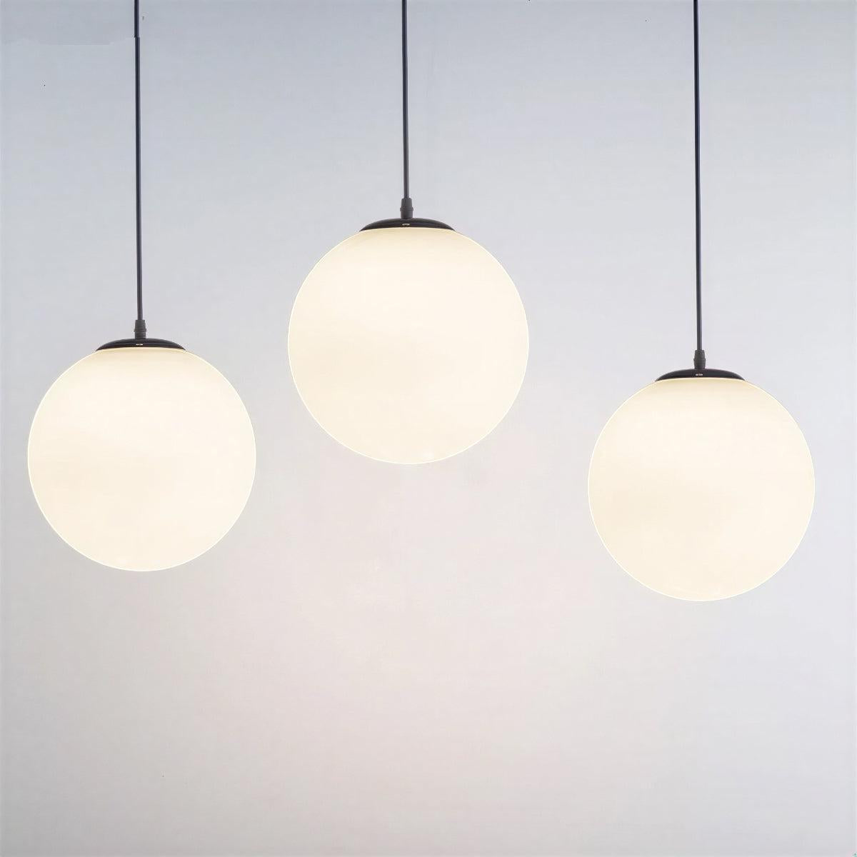 Lampada a sospensione in vetro moderno e semplice per ristoranti