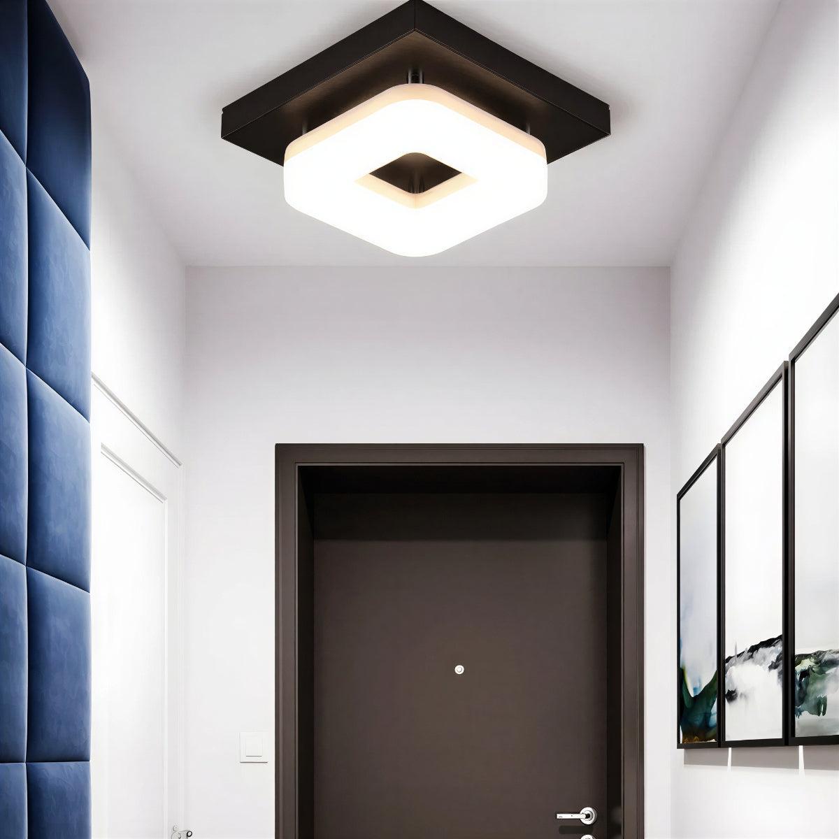 Faretto da Soffitto Quadrato Moderno con Design a Incasso
