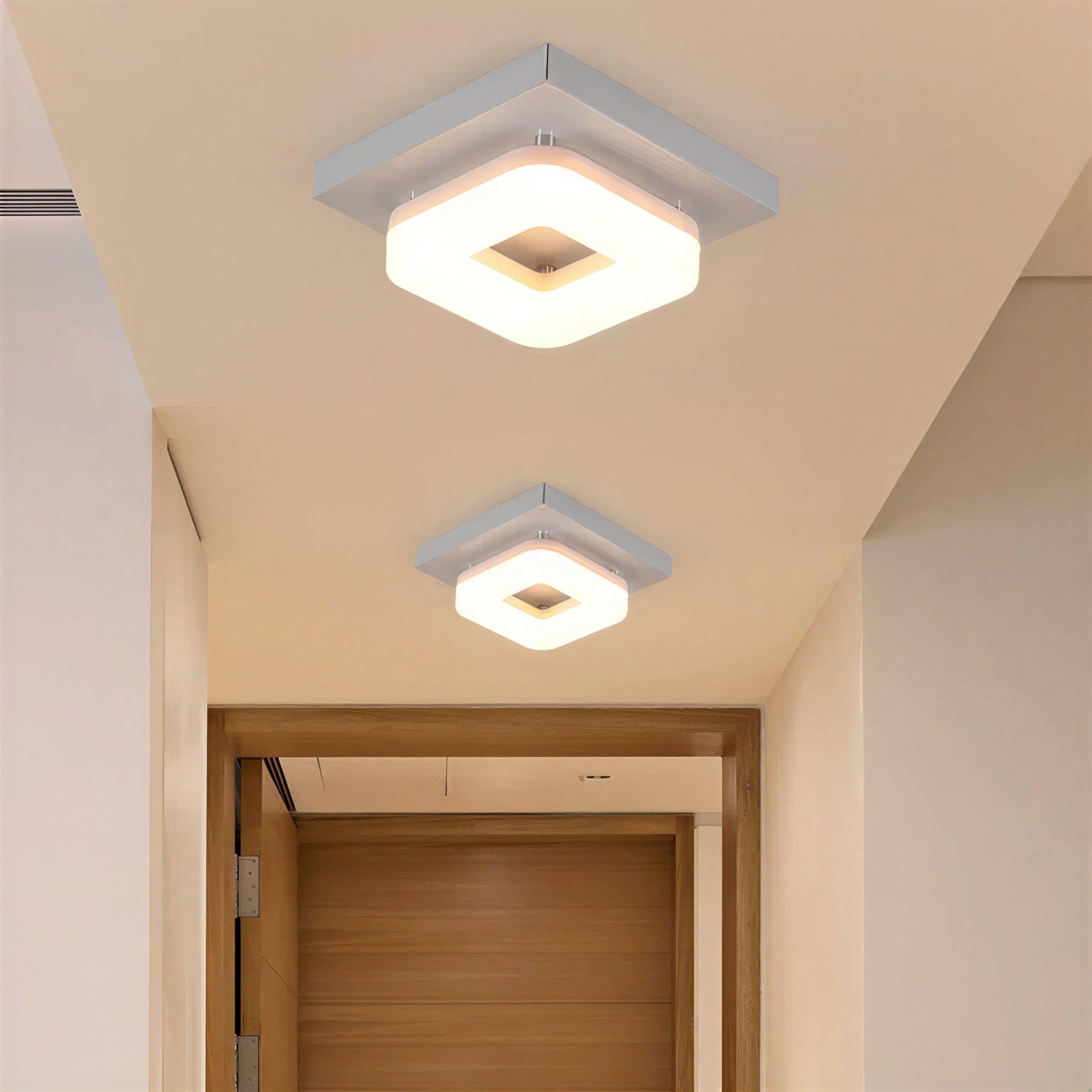 Faretto da Soffitto Quadrato Moderno con Design a Incasso