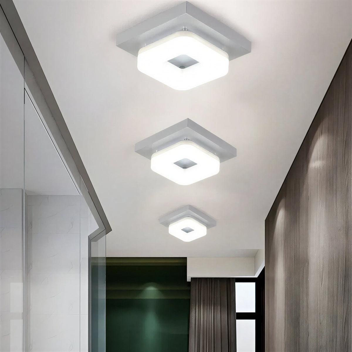 Faretto da Soffitto Quadrato Moderno con Design a Incasso