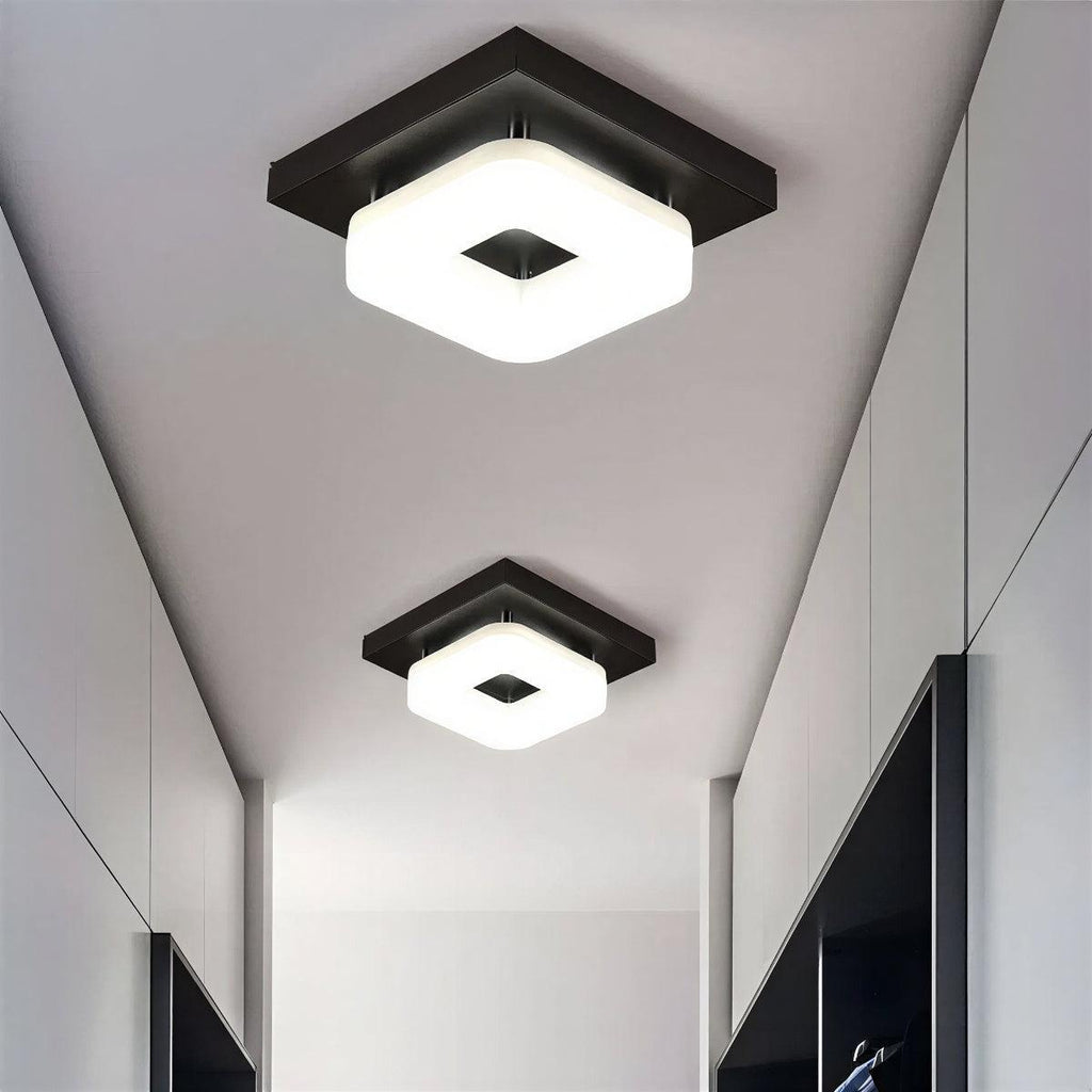 Faretto da Soffitto Quadrato Moderno con Design a Incasso