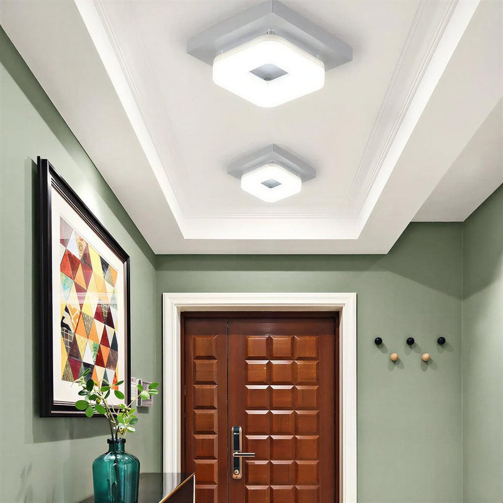 Faretto da Soffitto Quadrato Moderno con Design a Incasso
