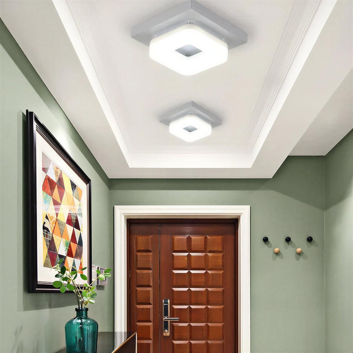 Faretto da Soffitto Quadrato Moderno con Design a Incasso