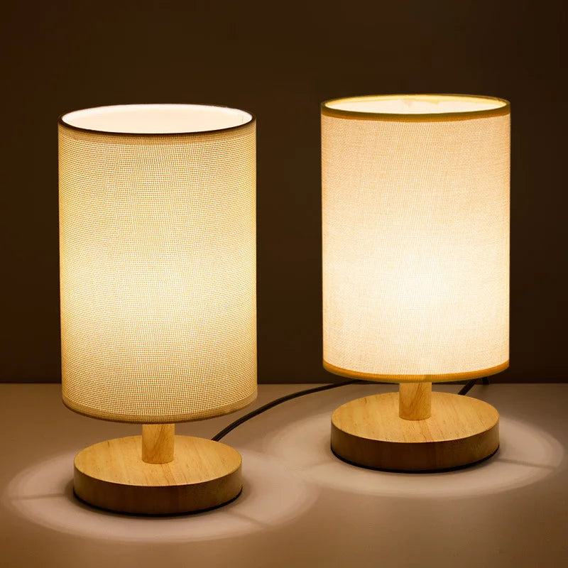 Aiko – Lampada Organica in Legno e Lino con Telecomando