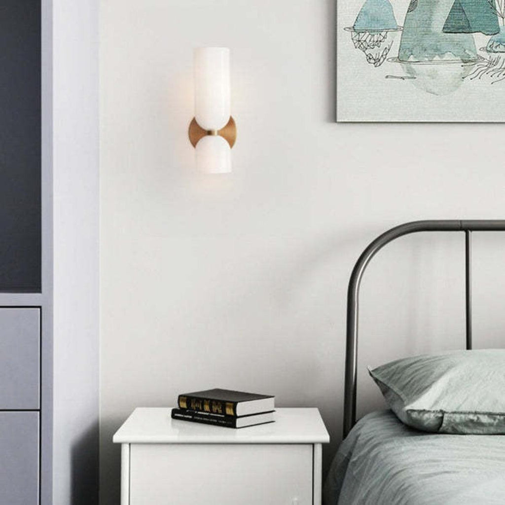 Applique Moderna con Paralume in Vetro
