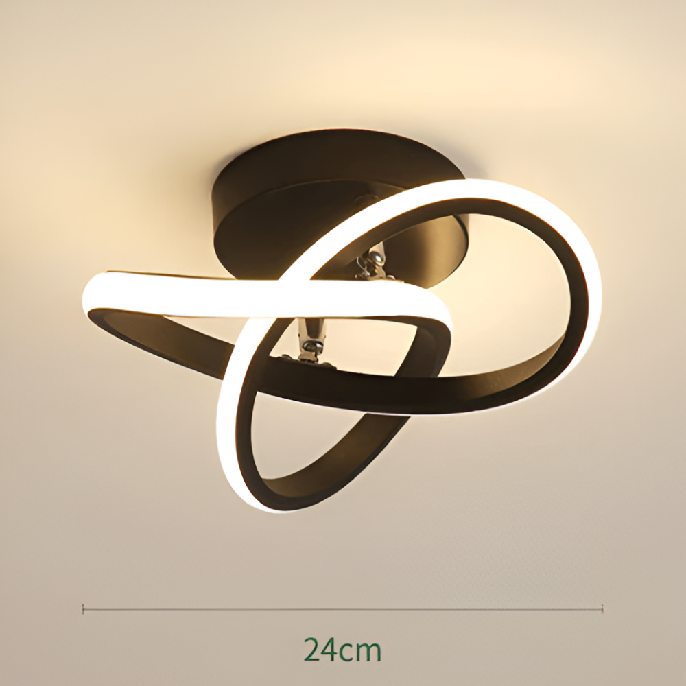 Lumivra – Lampada da soffitto moderna astratta a LED con funzione dimmerabile (Ø24 cm)