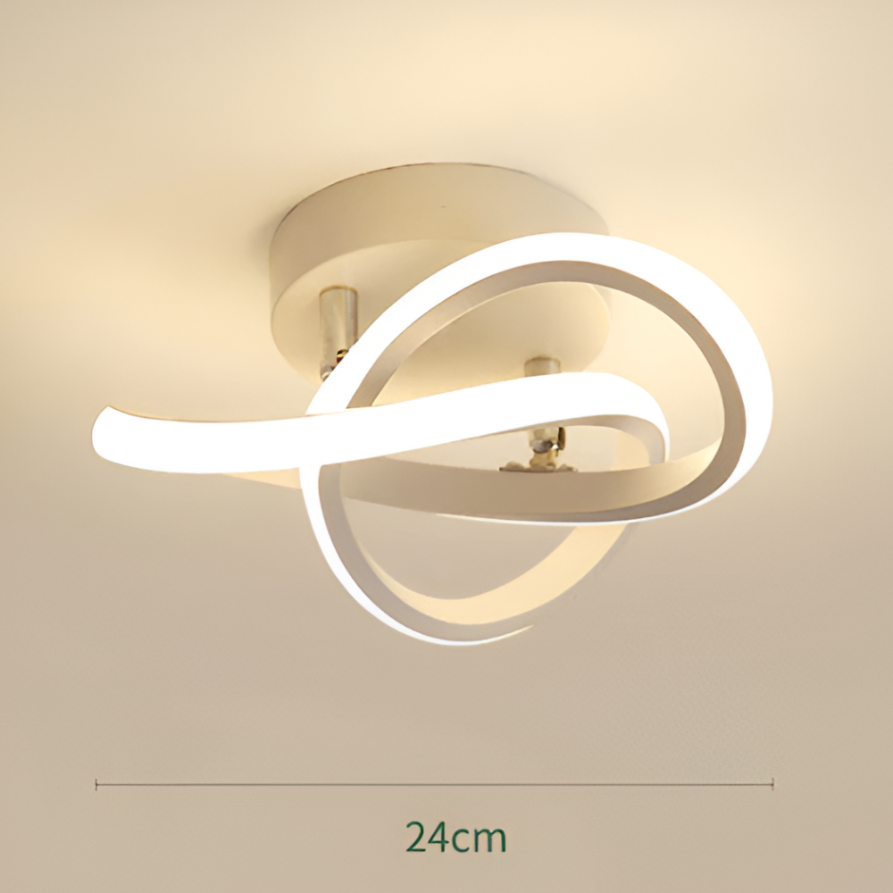 Lumivra – Lampada da soffitto moderna astratta a LED con funzione dimmerabile (Ø24 cm)
