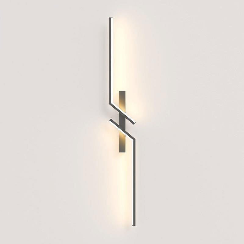 Lampada da parete LED creativa con design a strisce | Design moderno e luce dimmerabile in 3 colori