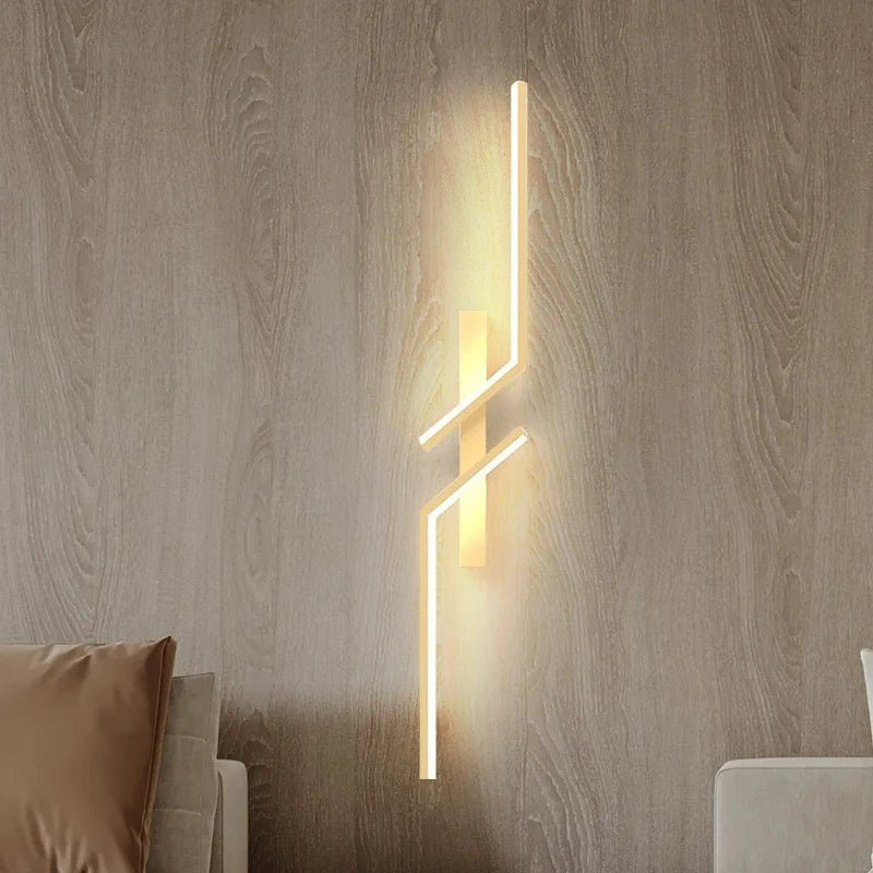 Lampada da parete LED creativa con design a strisce | Design moderno e luce dimmerabile in 3 colori