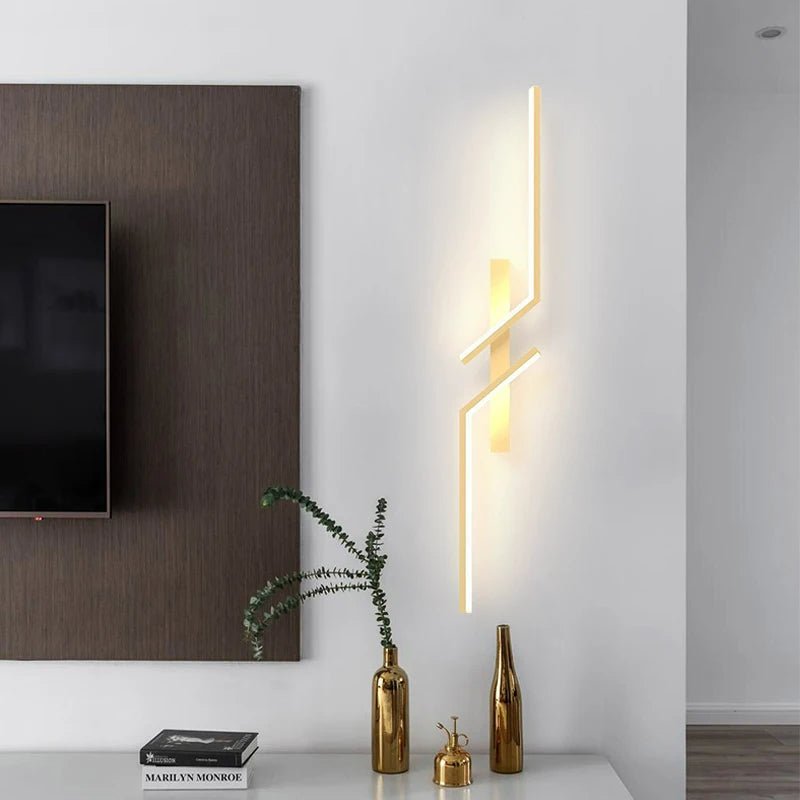 Lampada da parete LED creativa con design a strisce | Design moderno e luce dimmerabile in 3 colori